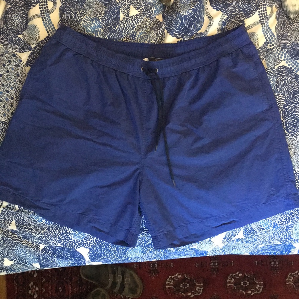 Brooks Brothers blue swim trunks XXL